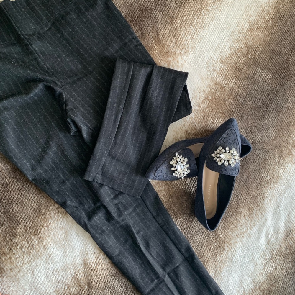 ✨💐 Max Studio Chalk Stripe Dress Leggings💐✨